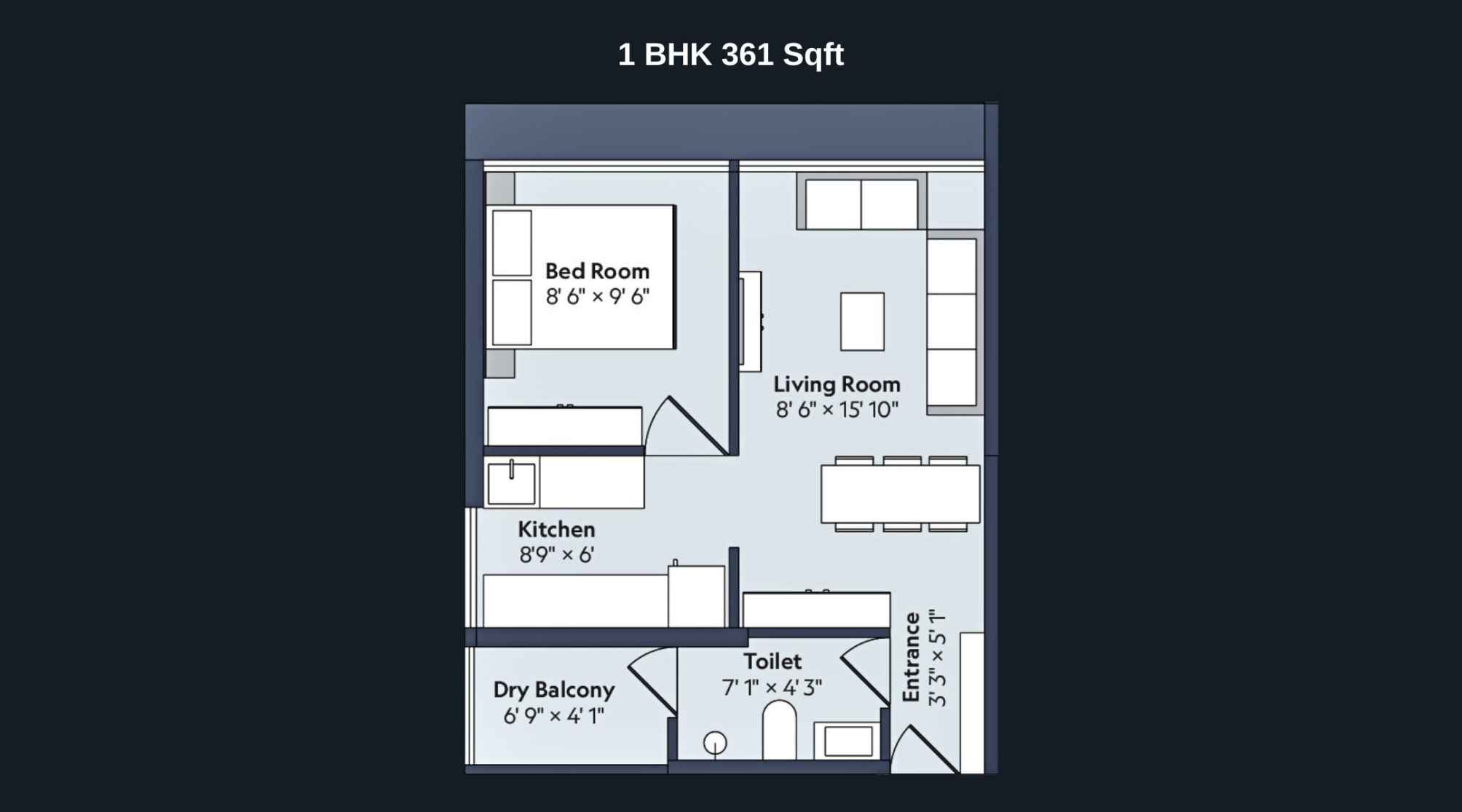 Marathon-Nexworld-Floor-Plan-Flora-1-BHK-361-Sqft