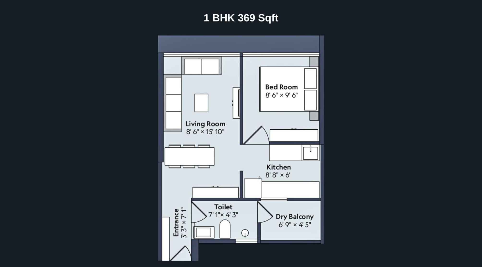 Marathon-Nexworld-Floor-Plan-Flora-1-BHK-369-Sqft