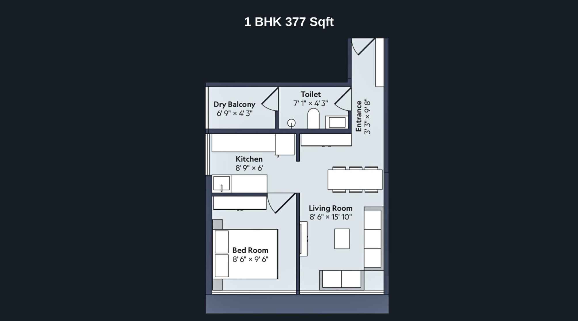 Marathon-Nexworld-Floor-Plan-Flora-1-BHK-377-Sqft