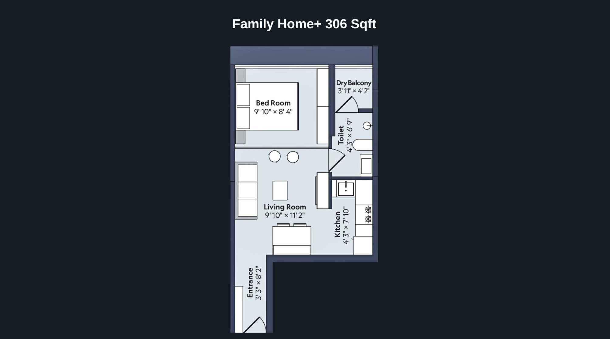 Marathon-Nexworld-Floor-Plan-Flora-Family-Home-306-Sqft