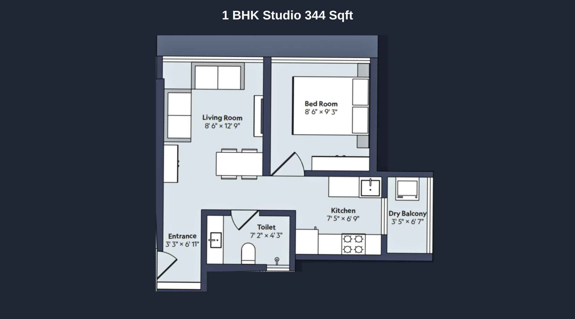 Marathon-Nexworld-Floor-Plan-Nova-1-BHK-Studio-344-Sqft
