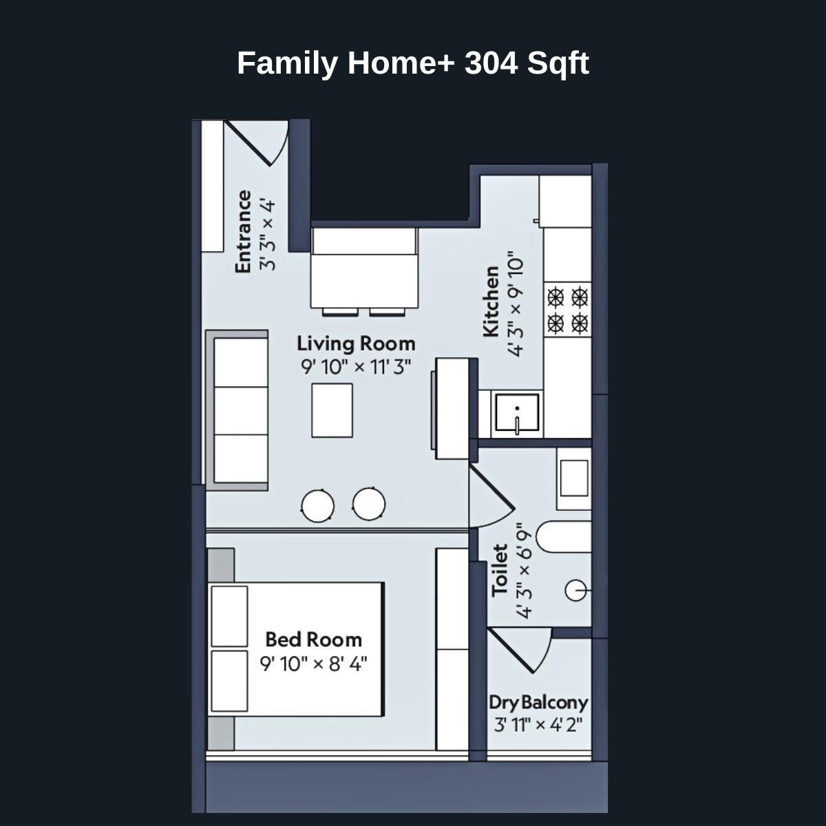 Marathon-Nexworld-Floor-Plan-Flora-Family-Home-304-Sqft